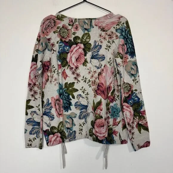 Anthropologie Angel of the North Floral Sweater M - Picture 5 of 7